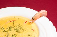 Thick Shrimp Soup Stock Photos Thick Shrimp Soup Stock Photos