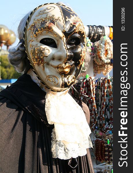 Traditional venetian mask for carnival. Traditional venetian mask for carnival