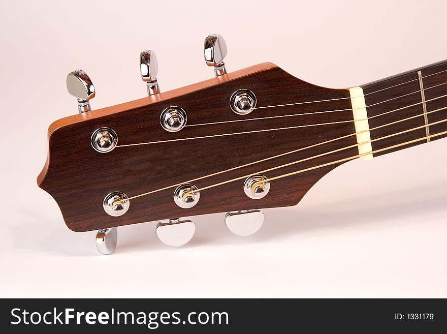 Isolated Acoustic Guitar Tuning Keys