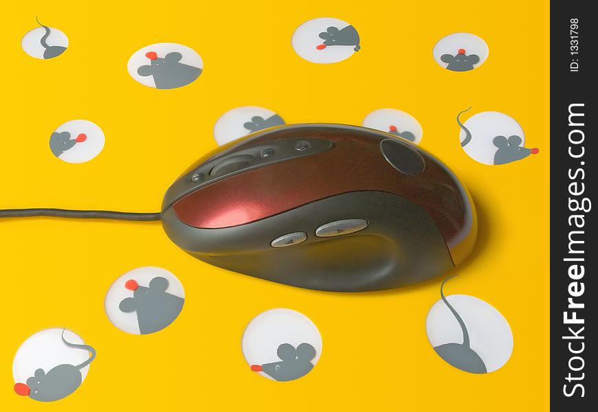 Mouse On Cheese Mousepad