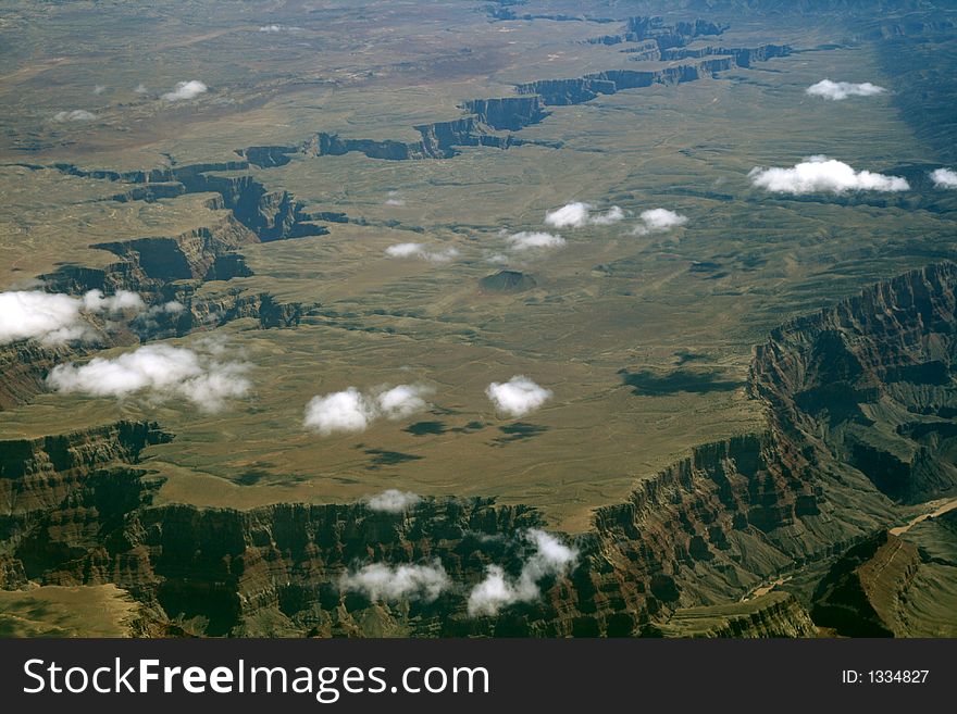 Flat top mountain in colorado grand canyon