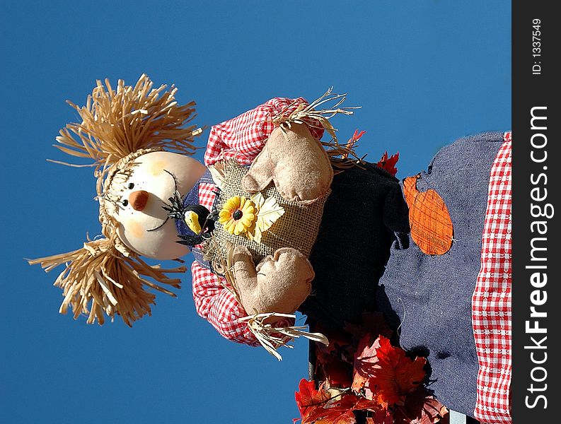 Photographed scarecrow at local Halloween event in Georgia.