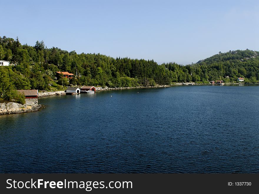 Picture of Lysefjord in Norway. Picture of Lysefjord in Norway.