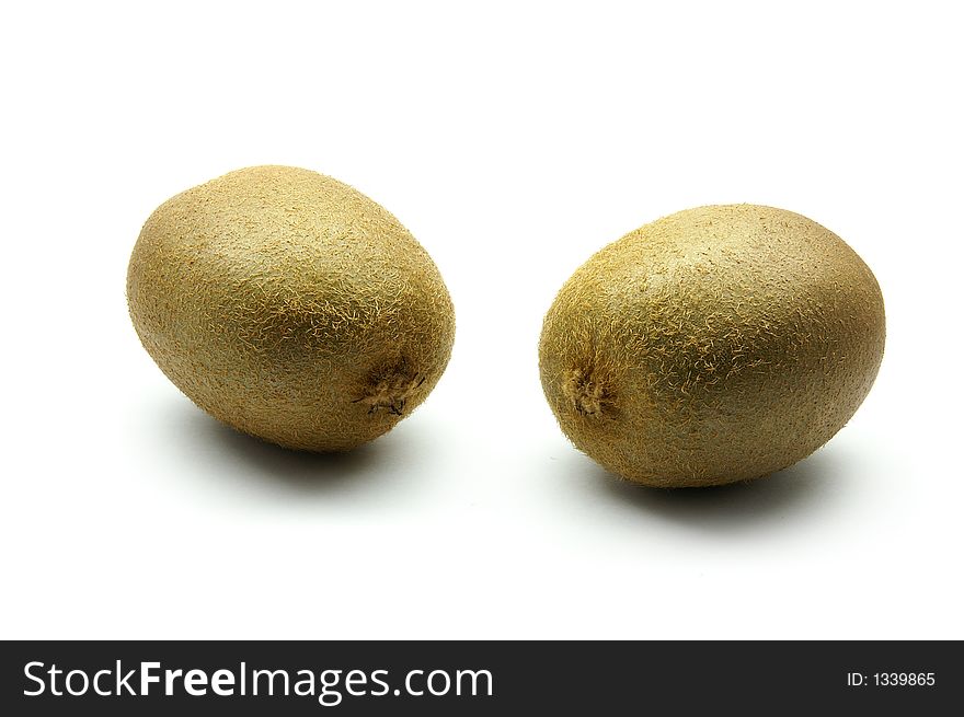 Fresh Kiwi isolated on white