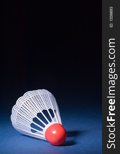 Shuttlecock and badminton close up white and red 6. Shuttlecock and badminton close up white and red 6