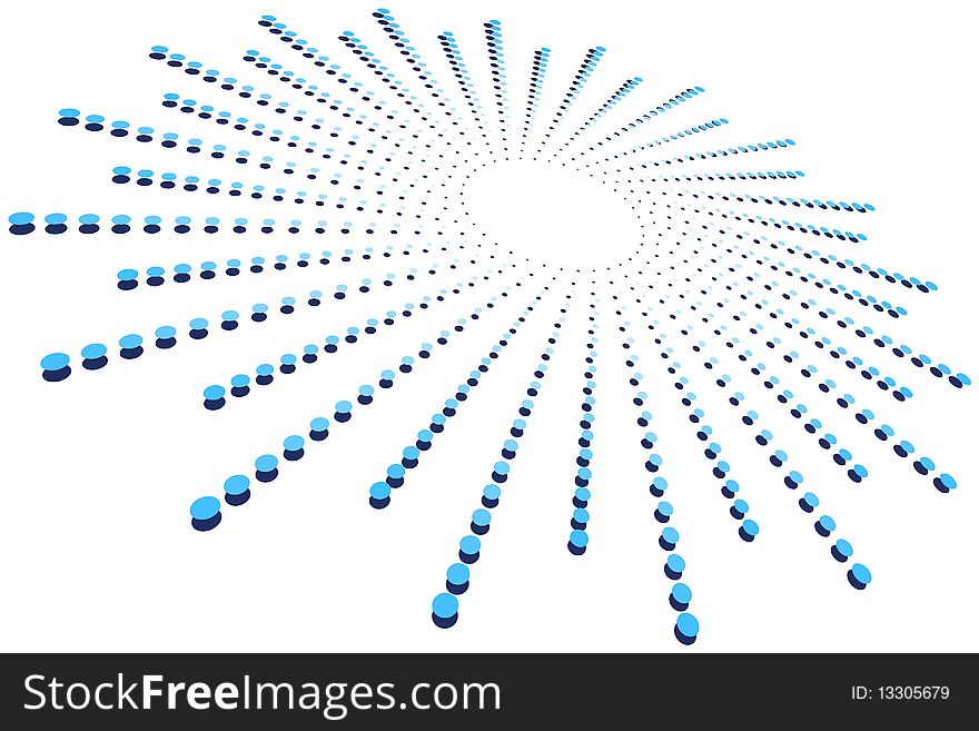 Graphic illustration of Abstract Blue