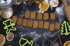 Baking Concept Background With Spices And Utensils For Christmas Stock Image Baking Concept Background With Spices And Utensils For Christmas Stock Image