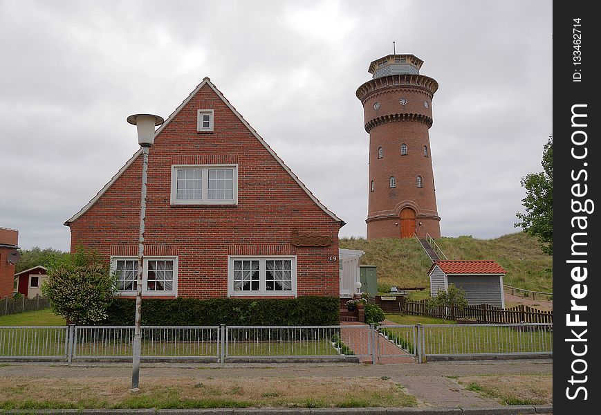 Lighthouse, Tower, Property, House