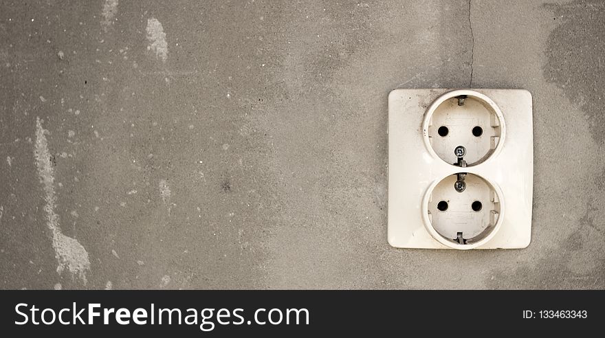 White, Wall, Ac Power Plugs And Socket Outlets, Font