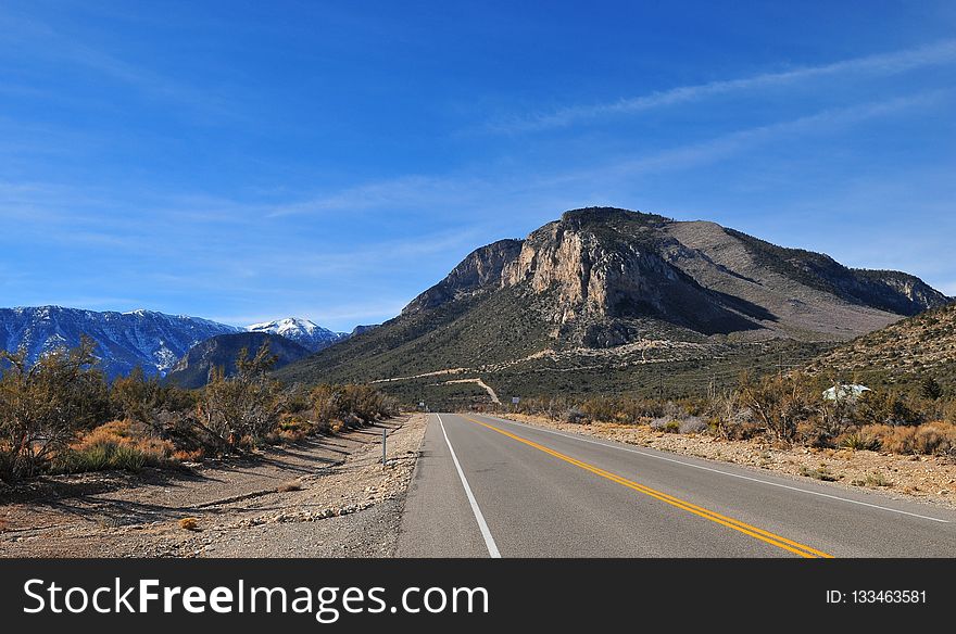 Road, Sky, Mountainous Landforms, Mountain