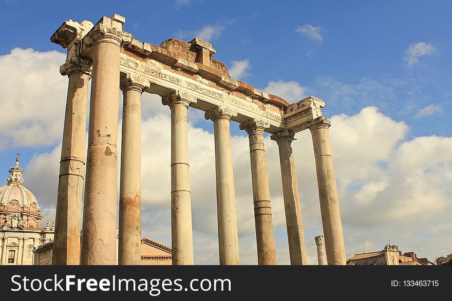 Ancient Roman Architecture, Historic Site, Column, Roman Temple