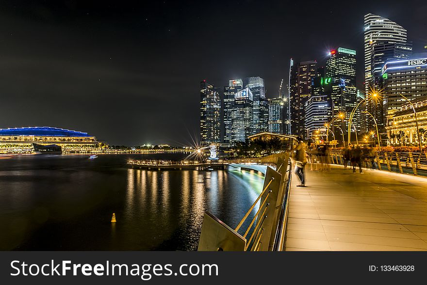 Metropolitan Area, Cityscape, Reflection, City