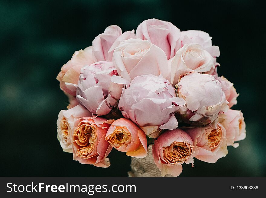 Fineart wedding bouquet. vintage hipster old skool looking flower