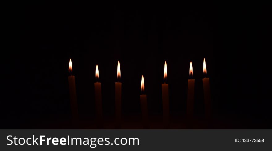 Candle, Darkness, Lighting, Wax