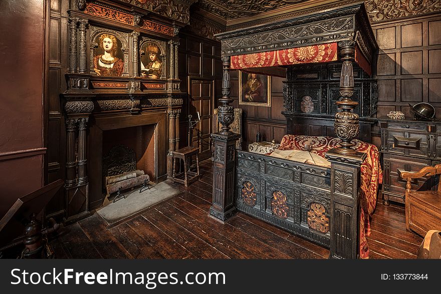 Fireplace, Wood, Interior Design, Flooring