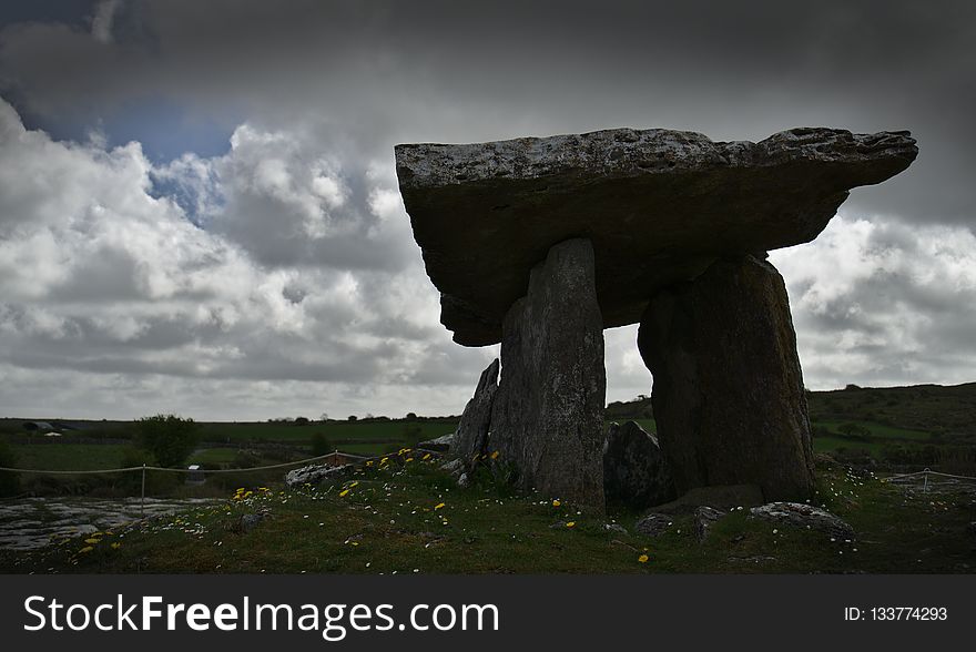 Sky, Cloud, Rock, Archaeological Site