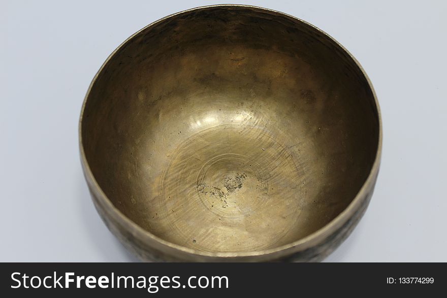 Singing Bowl, Tableware, Bell, Brass