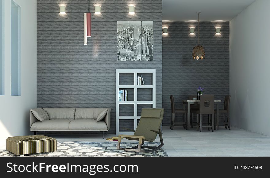 Wall, Living Room, Interior Design, Room