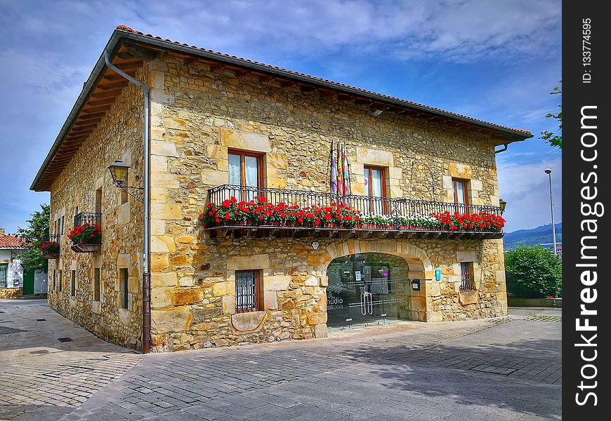 House, Facade, Sky, Window