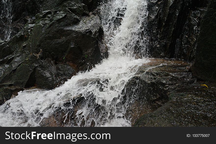 Waterfall, Water, Body Of Water, Watercourse