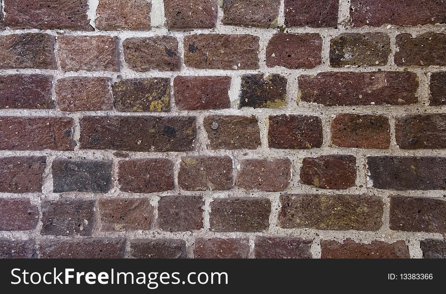 Exposed brick wall texture of a warehouse conversion