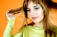 Thinking About My Hair Stock Photos Thinking About My Hair Stock Photos