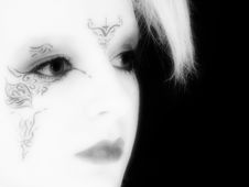 Free Beautiful German Goth Teen Girl Stock Photography - 1345262