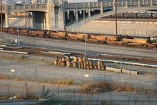 Los Angeles Rail Yard 2 Royalty Free Stock Photos Los Angeles Rail Yard 2 Royalty Free Stock Photos