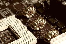 Motherboard - Processor Socket Stock Image Motherboard - Processor Socket Stock Image