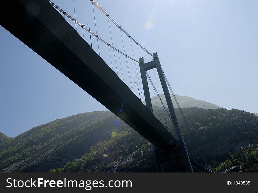 Picture of viaduct Lysefjord in Norway.