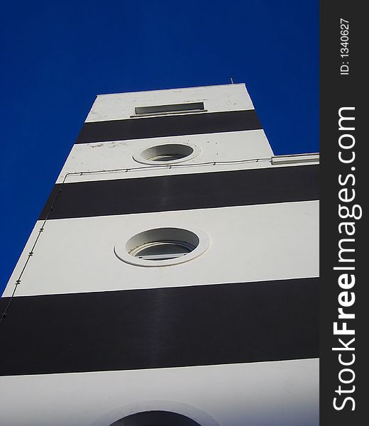 Italian lighthouse in sunny day