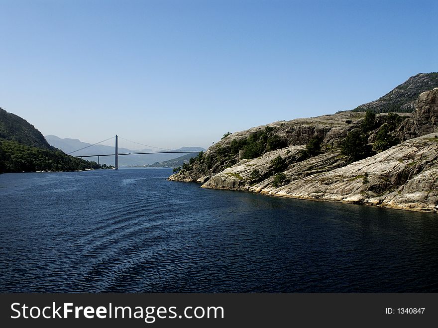 Picture of viaduct Lysefjord in Norway. Picture of viaduct Lysefjord in Norway.