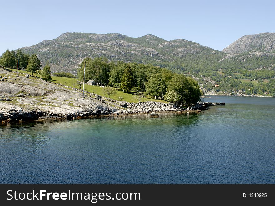 Picture of Lysefjord in Norway.