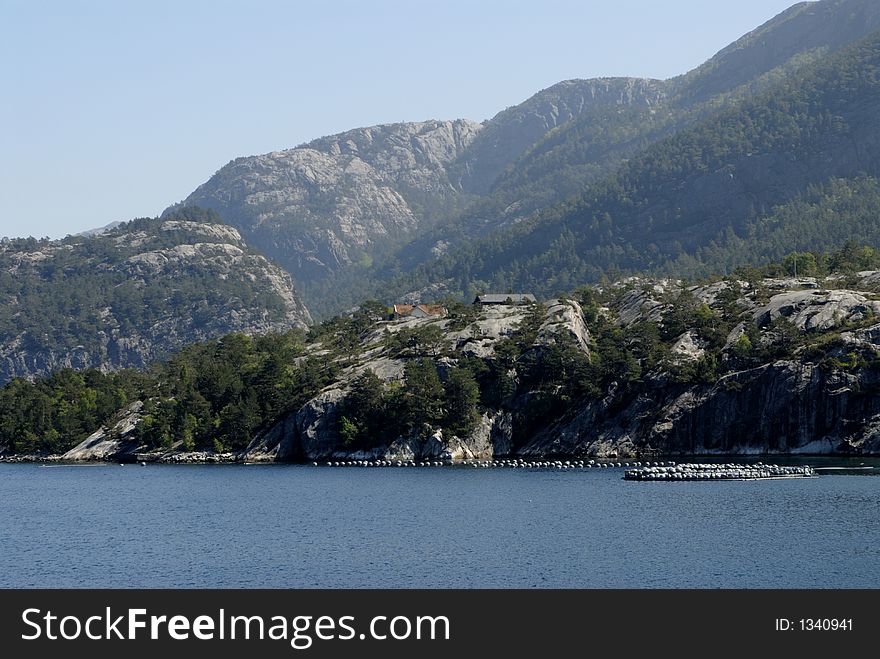 Picture of Lysefjord in Norway. Picture of Lysefjord in Norway.