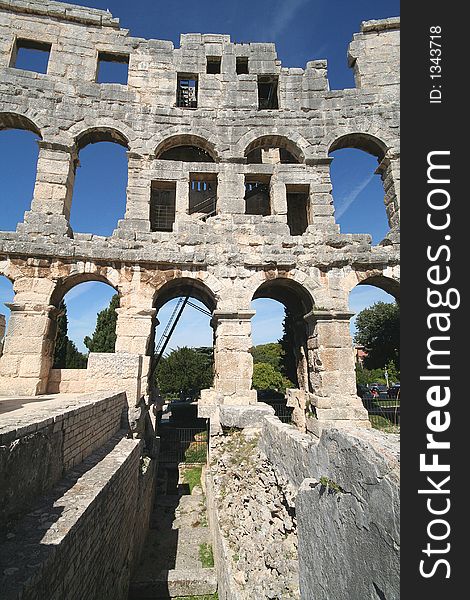 Ruins of Ancient Roman Arena. Ruins of Ancient Roman Arena