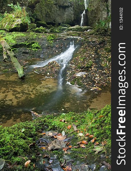 Waterfall in Yorkshire Dales,Catrigg Force