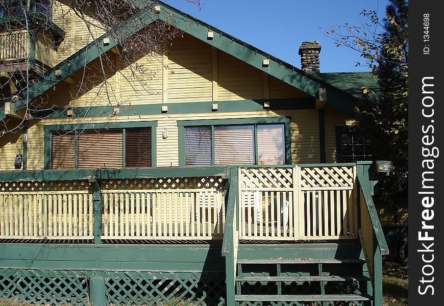 Close-up Of Heritage House Porch