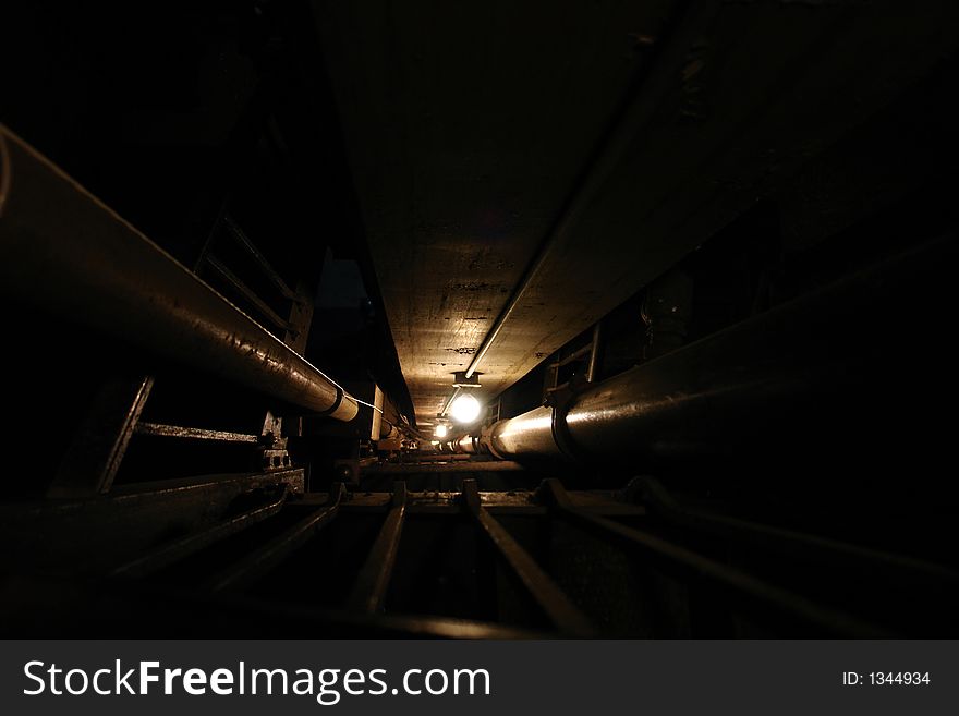 Stairwell In Old Building Four