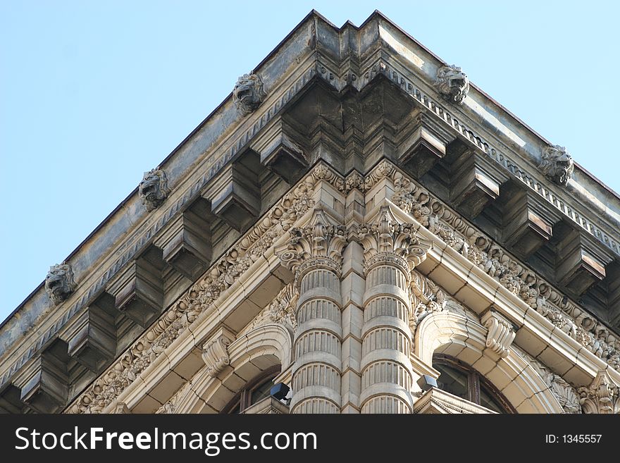 Detail of building in downtown Los Angeles. Detail of building in downtown Los Angeles.