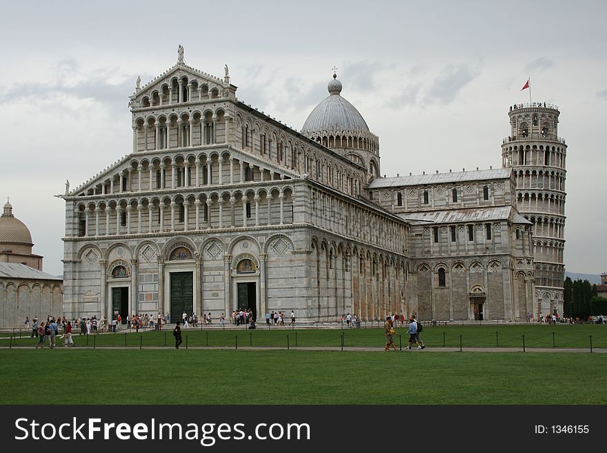 Church and tower from Pisa. Church and tower from Pisa