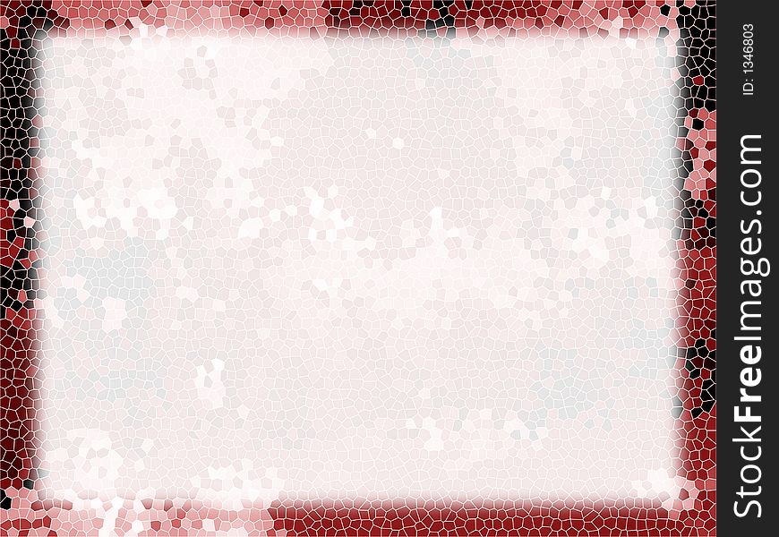Border with cells and transparent surface
