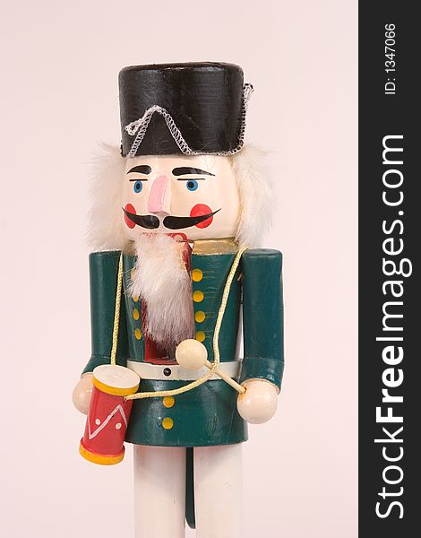 Isolated View of a Christmas Nutcracker. Isolated View of a Christmas Nutcracker