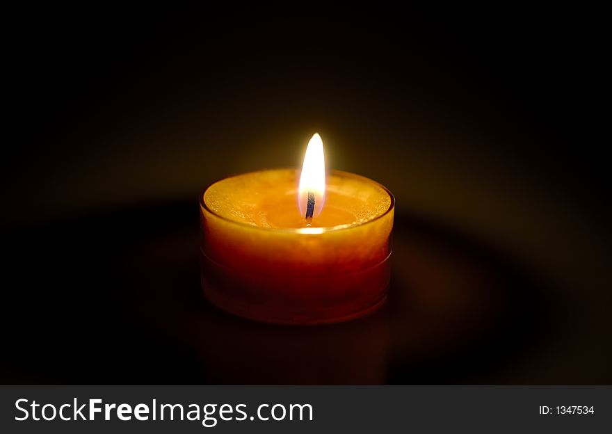 Photo of a Lit Candle / Candlelight