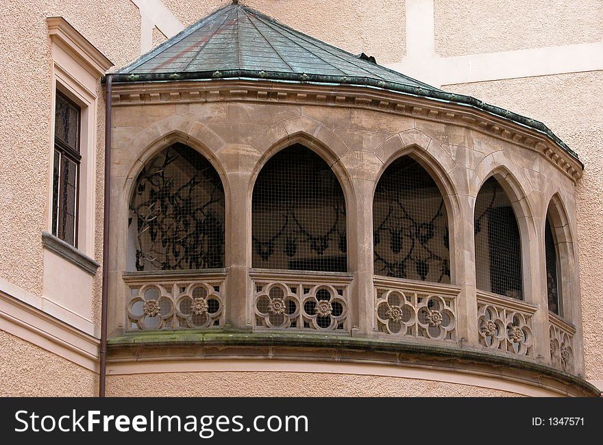 Castle Balcony. Taken at Prague, Czech Republic