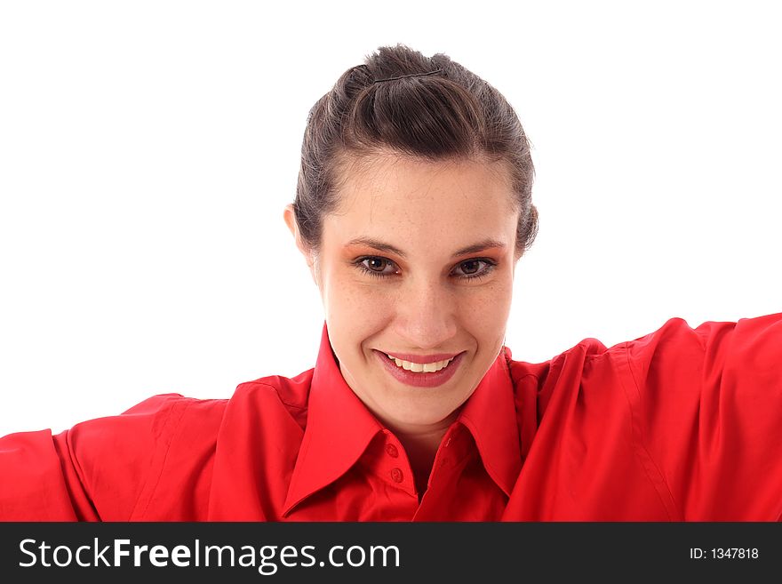Stock photo of a smiling young woman. Stock photo of a smiling young woman