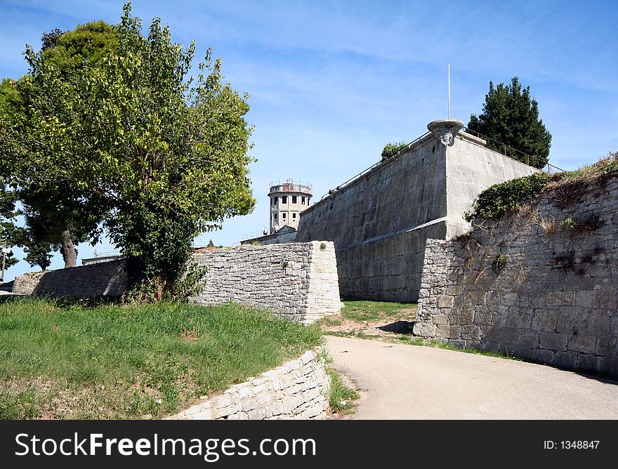 Old Fortress. Walls and Tower. Old Fortress. Walls and Tower