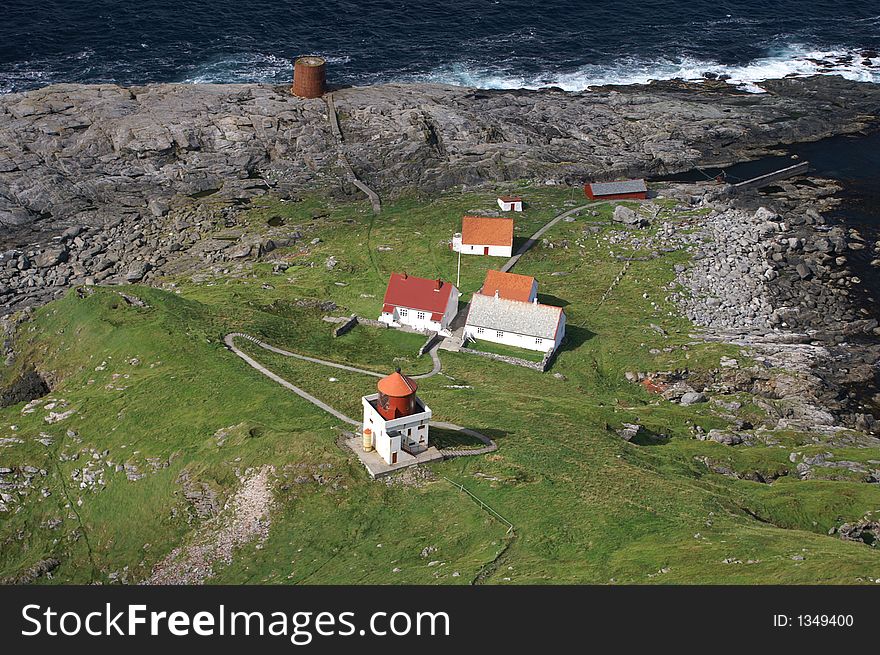 The lighthouse of Runde, Norway. The lighthouse of Runde, Norway.