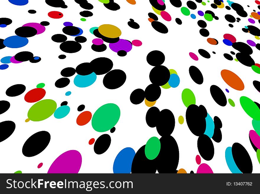 Graphic illustration of Abstract Spot Pattern