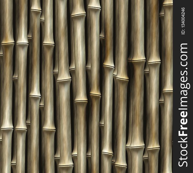 Column, Bamboo, Organ Pipe, Metal