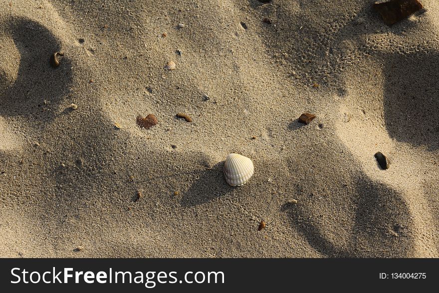 Sand, Footprint, Rock, Material